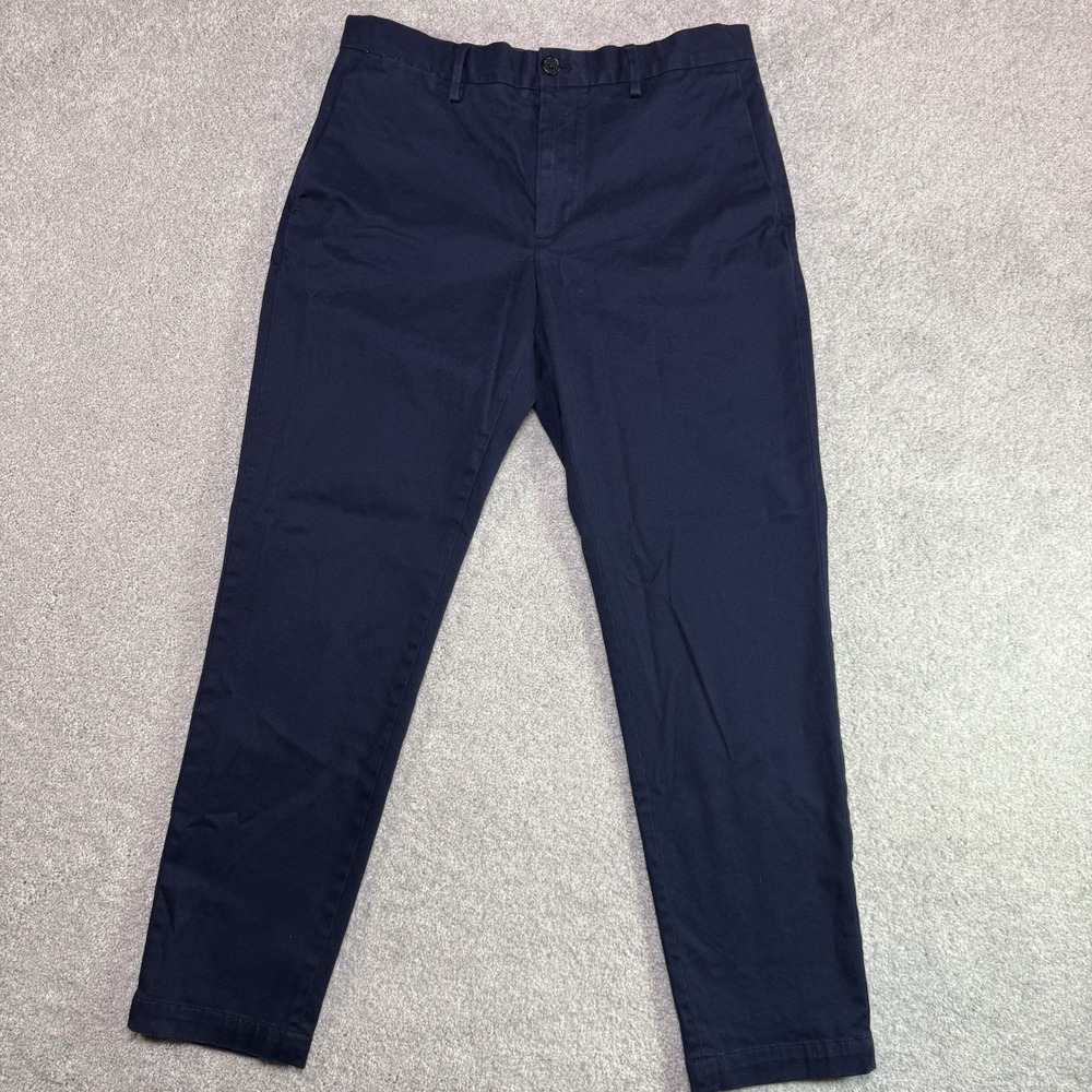 Banana Republic Chino Pants Mens 32x30 Navy Blue Rapid Movement Tapered Fit RMC